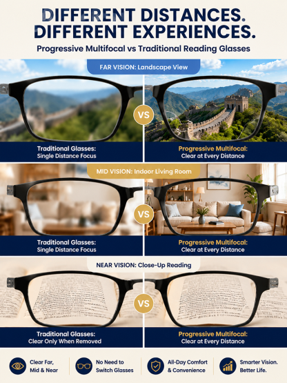 🌟 Introducing the revolutionary 4-in-1 smart glasses! 🌟 Are you still waiting endlessly for appointments and spending a fortune on new glasses? Don't hesitate any longer! These smart glasses automatically adjust to your eyes (clear vision for both nears