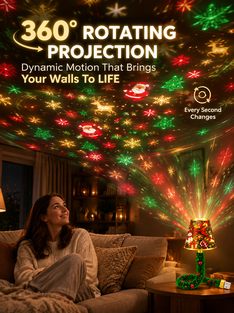 🎄✨ 4K Optical HD Lens Blasts 600 Sq.Ft Dynamic Aurora Instantly!