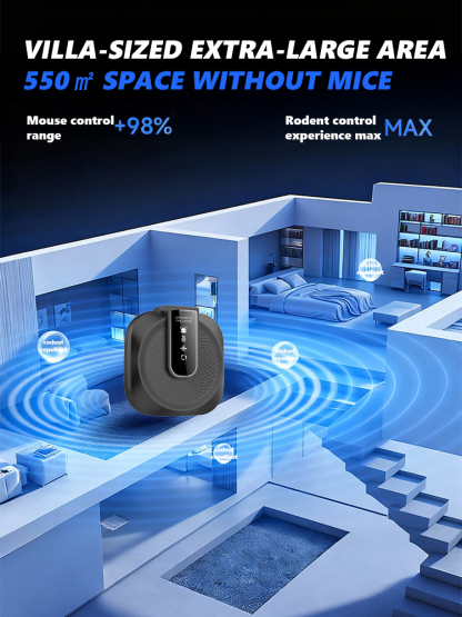 🧑🔬Recommended by American research experts, this variable frequency ultrasonic rodent repellent helps you say goodbye to rodent infestations!🦷