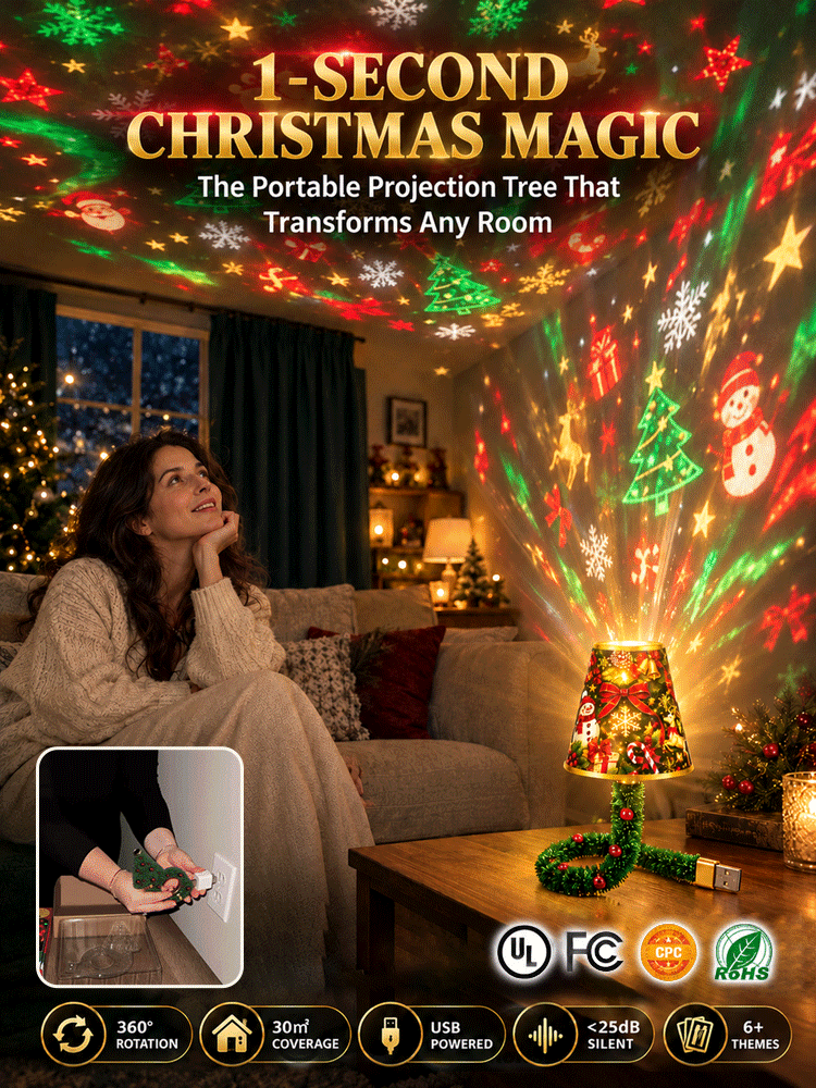 🎄✨ 4K Optical HD Lens Blasts 600 Sq.Ft Dynamic Aurora Instantly!