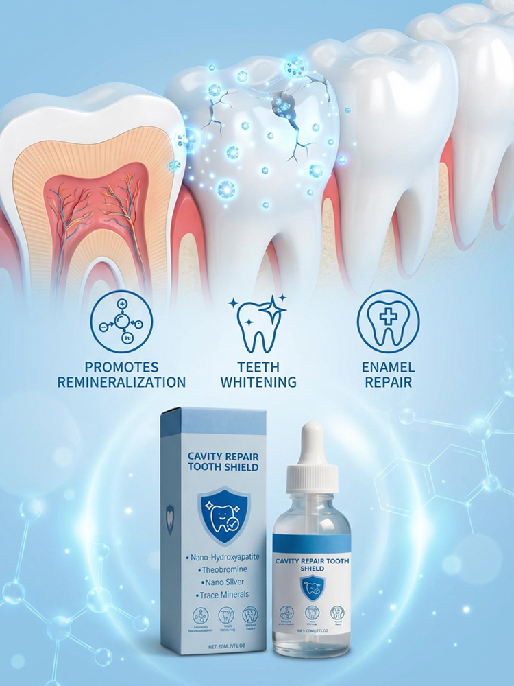 2 drops daily to rebuild enamel, No more tooth sensitivity!