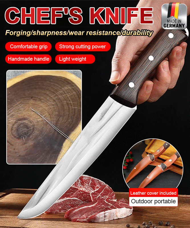 Sold 31,800 units in 3 days Hand forged meat knife cuts meat like tofu