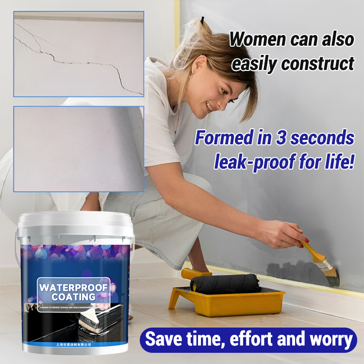 💰A revolutionary waterproof technology! No need to damage existing finishes, 💪 apply directly to tiles, cement, and walls, ready to use right out of the box. Wear-resistant, foot-resistant, non-yellowing, and crack-resistant. One application provides te