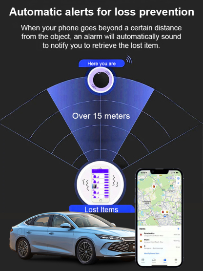 🛰NASA-grade Quantum Positioning｜Ultra-mini Tracker, Lifetime No Charging Required, Global Real-time Positioning✨