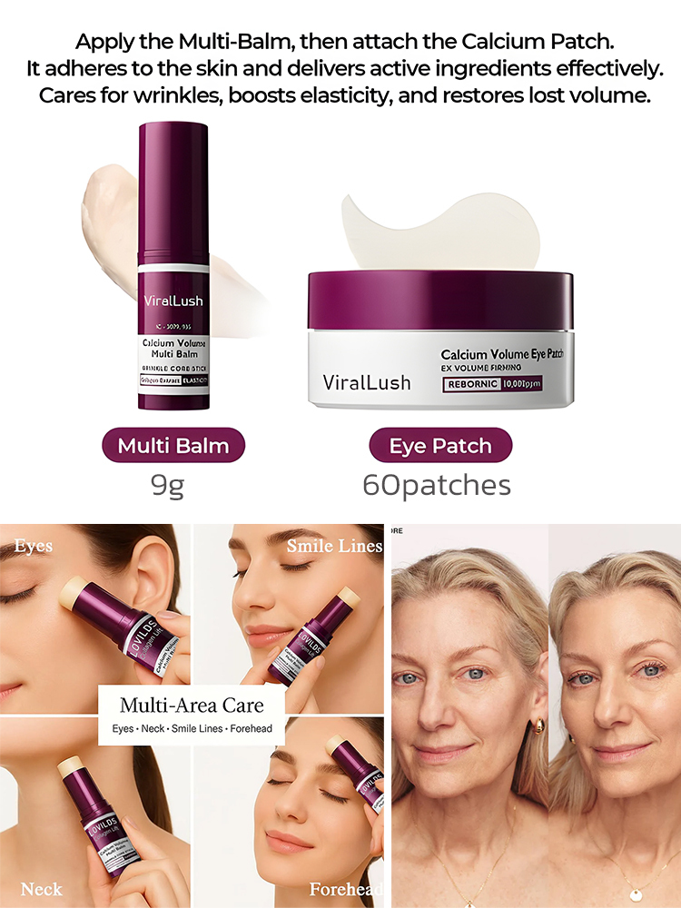 This micro-calcium filler cream uses advanced bioactive technology to strengthen the skin's natural barrier, plumping up deep wrinkles from the inside out.