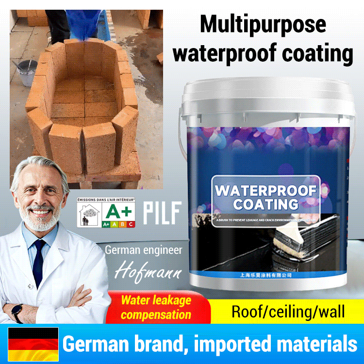 💰A revolutionary waterproof technology! No need to damage existing finishes, 💪 apply directly to tiles, cement, and walls, ready to use right out of the box. Wear-resistant, foot-resistant, non-yellowing, and crack-resistant. One application provides te