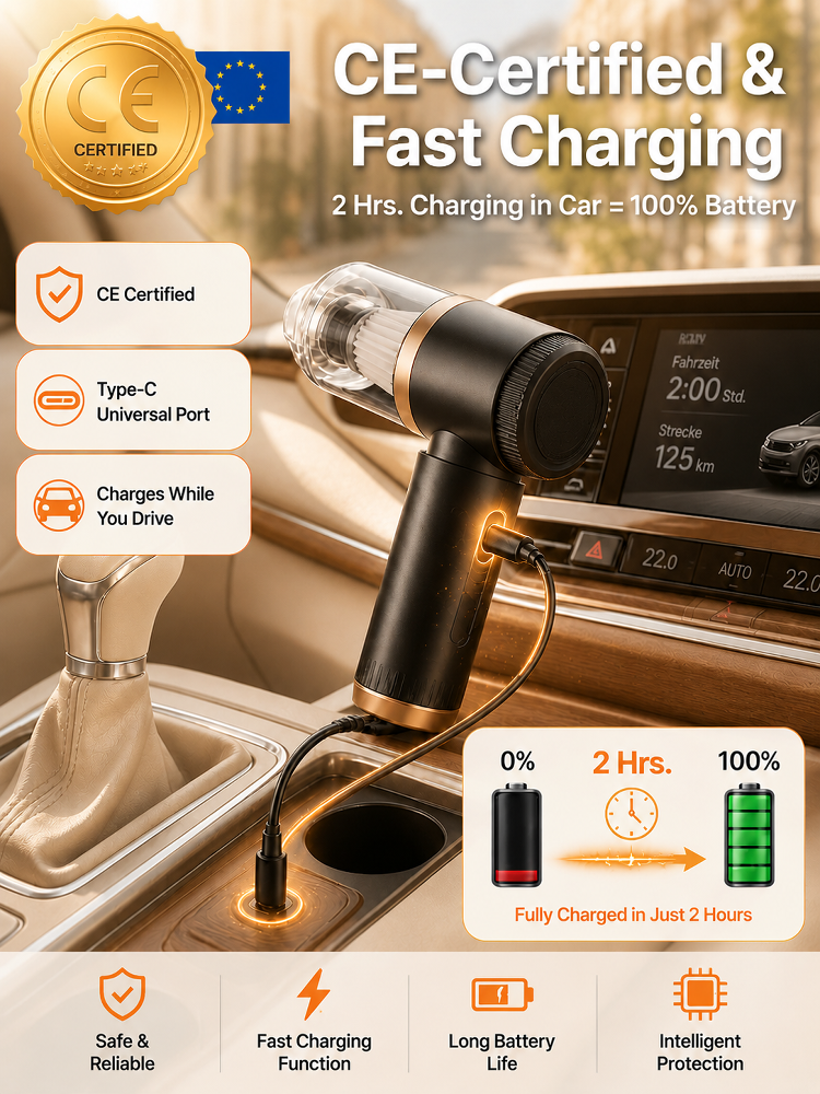 🚀 4-in-1 Storm Vacuum: Clean car & home in 3 mins, No more stubborn dust!