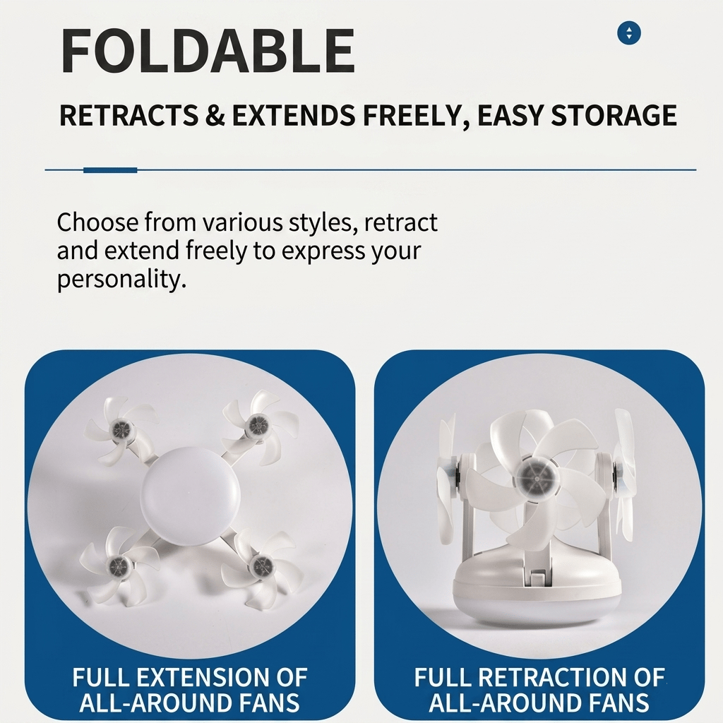 💡 Ceiling Fan with E27 Socket – Silent 2-in-1 LED Fan with Remote Control – Cool & Light in One 🏠