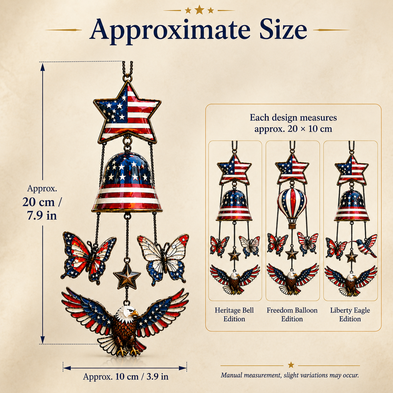 Patriotic Memorial Wind Chime for Your Garden—Celebrate Every Breeze with Patriotic Pride
