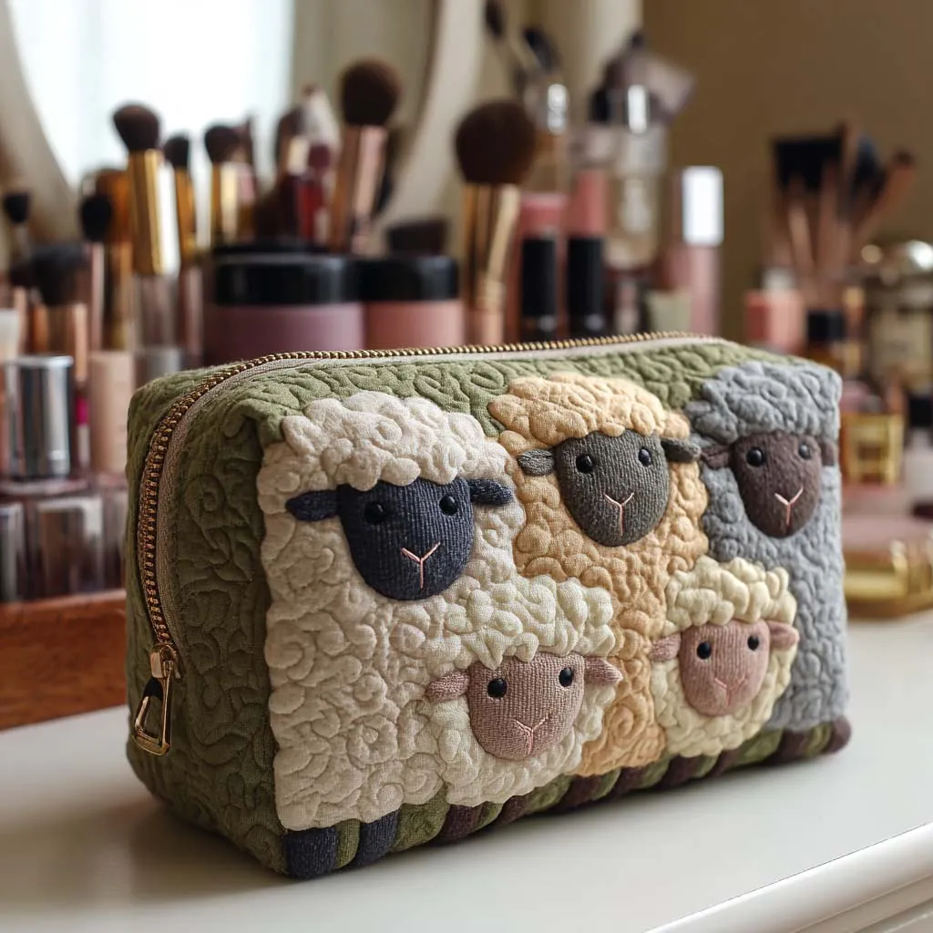 Quilted Makeup Bag 