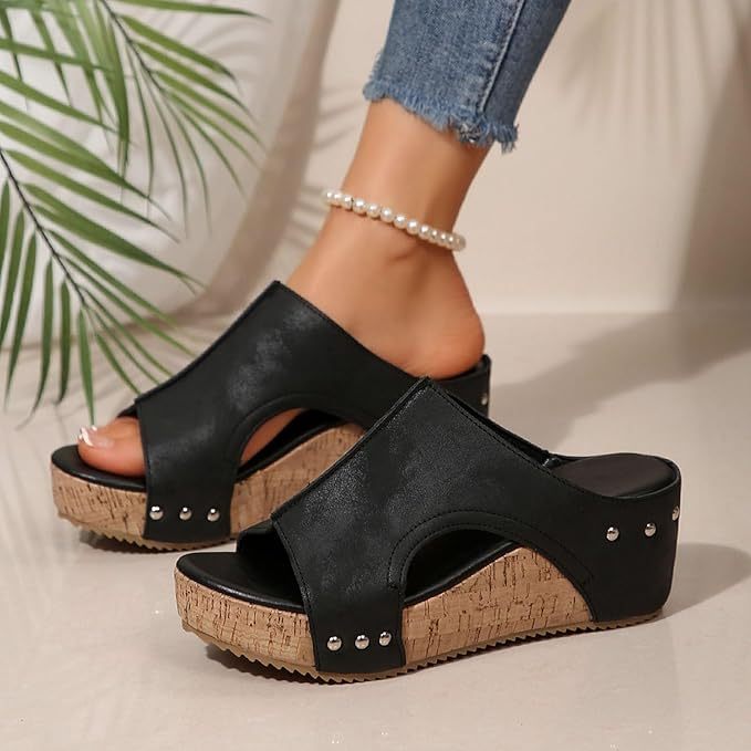 70%Off--Sandals Wedge Heel Women's Summer Comfortable Summer Shoes Traditional Shoes Trainers Barefoot Women's Sandals Wide Feet Elegant Dirndl Shoes