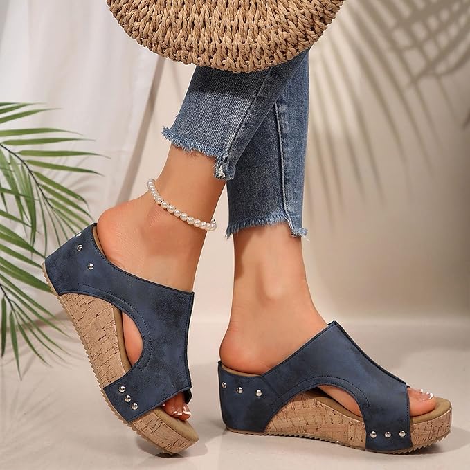 70%Off--Sandals Wedge Heel Women's Summer Comfortable Summer Shoes Traditional Shoes Trainers Barefoot Women's Sandals Wide Feet Elegant Dirndl Shoes