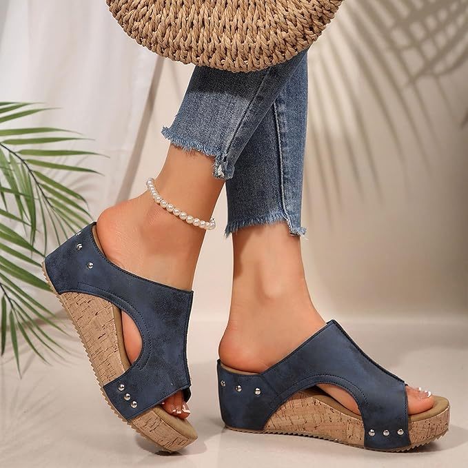70%Off--Sandals Wedge Heel Women's Summer Comfortable Summer Shoes Traditional Shoes Trainers Barefoot Women's Sandals Wide Feet Elegant Dirndl Shoes