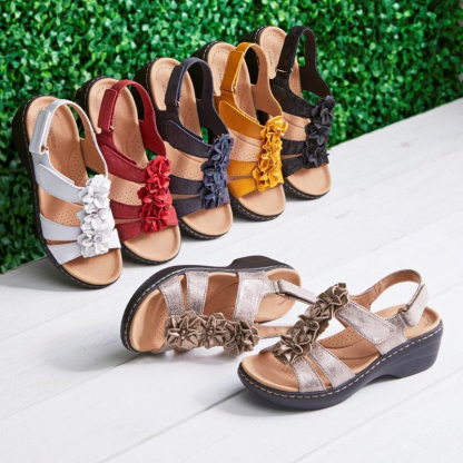 Women's summer series flower platform sandals