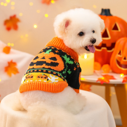 Cute Christmas Pet Sweater for Cats & Dogs - Festive Knitwear with Warm Soft Material