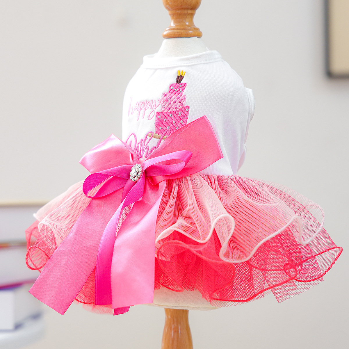 Bellepaw Pet Birthday Sparkle Tutu Dress