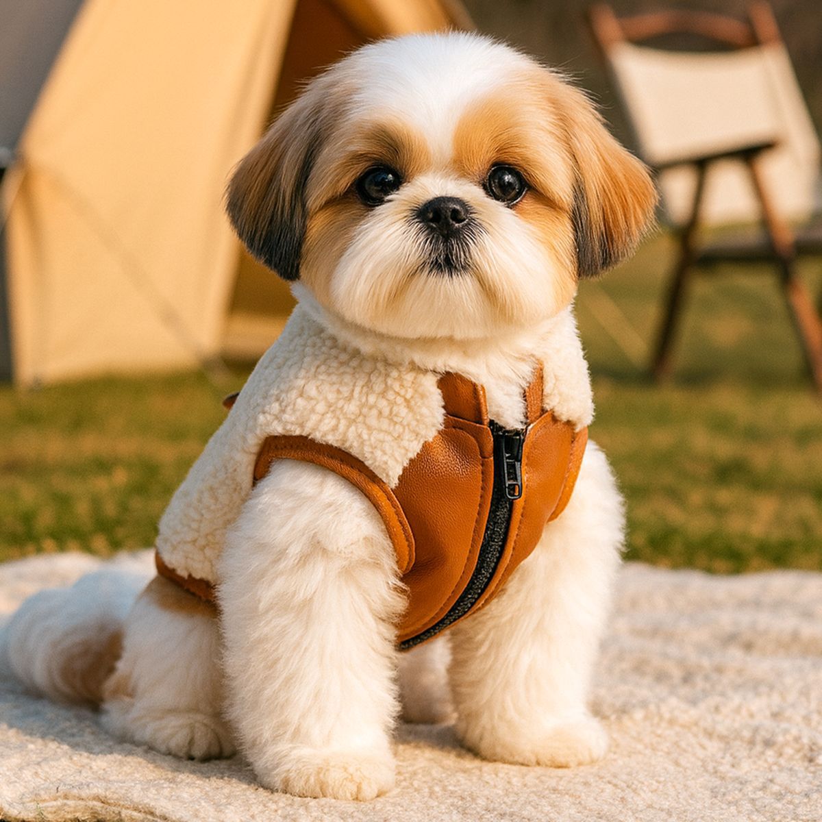 New Spring Pet Vest - Coffee Colored, Fleece Padded & Thickened, Stylish Warm Wear for Puppies & Kittens-BELLEPAW