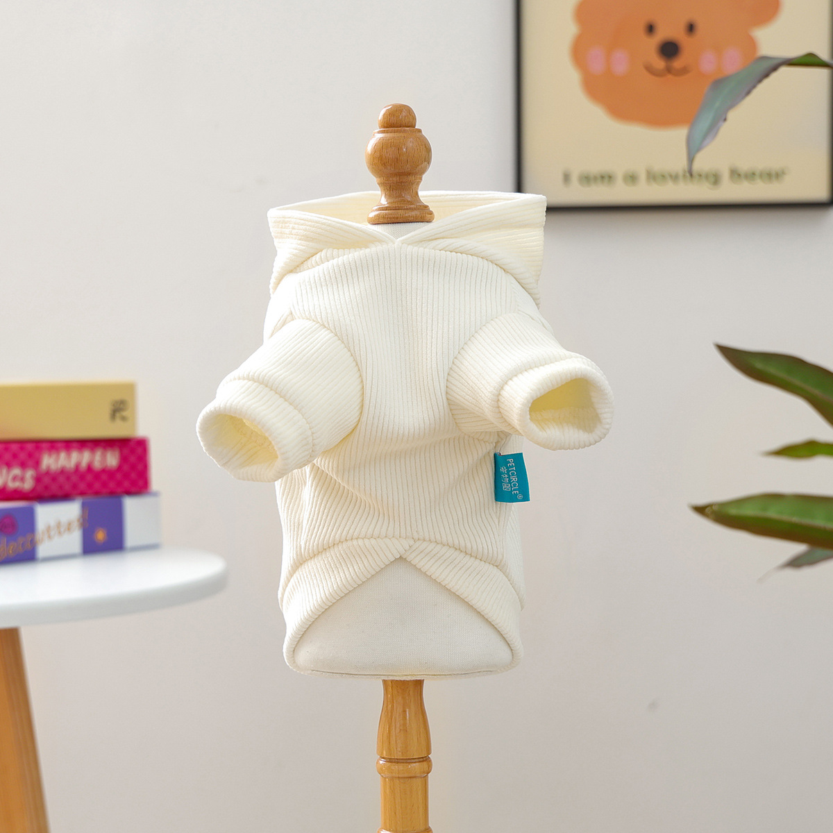 Bellepaw Pet "Birthday Baby" Hooded Knit Top & Beanie Set