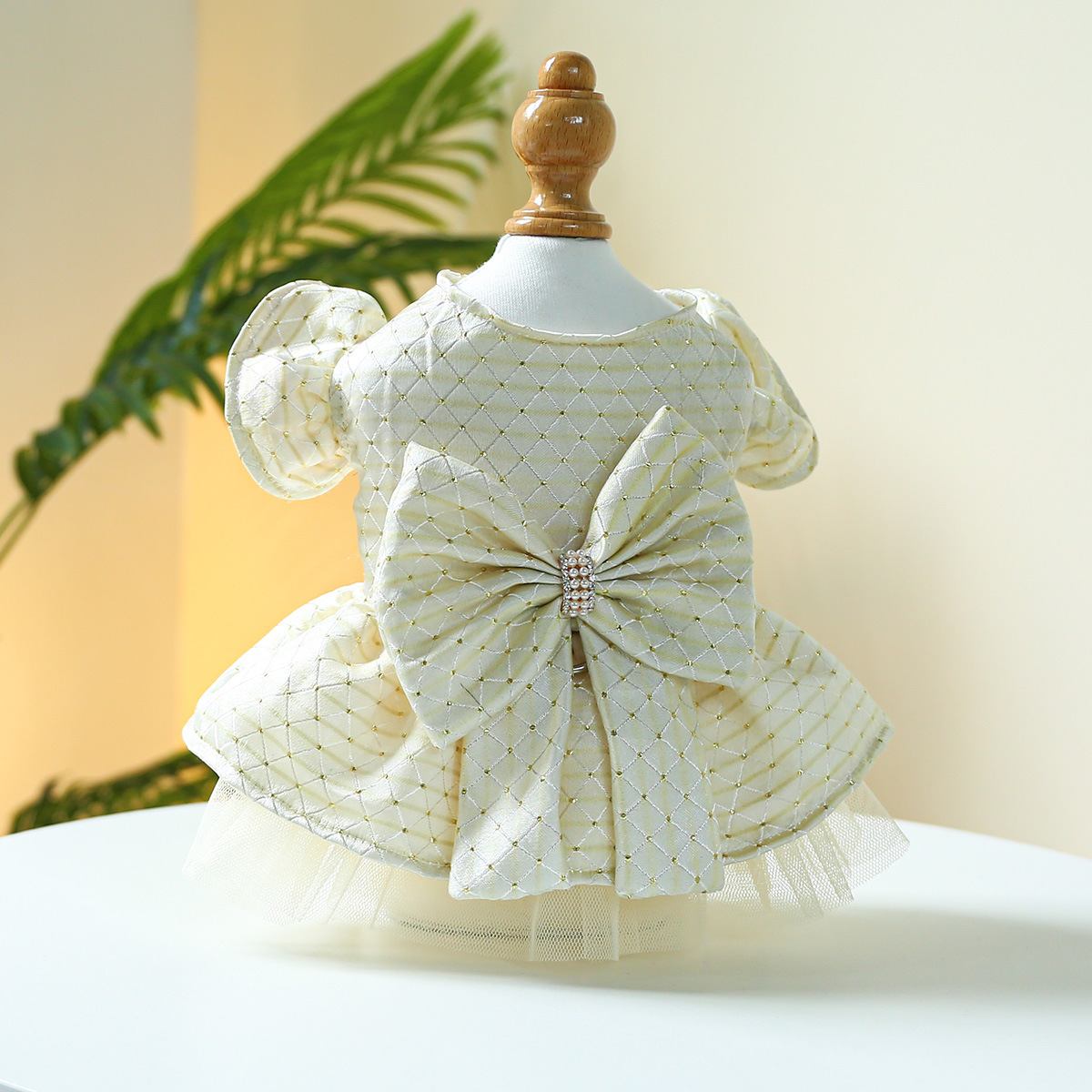 New SS Pet Princess Dress - Bow Accent | For Small & Medium Toy Breeds