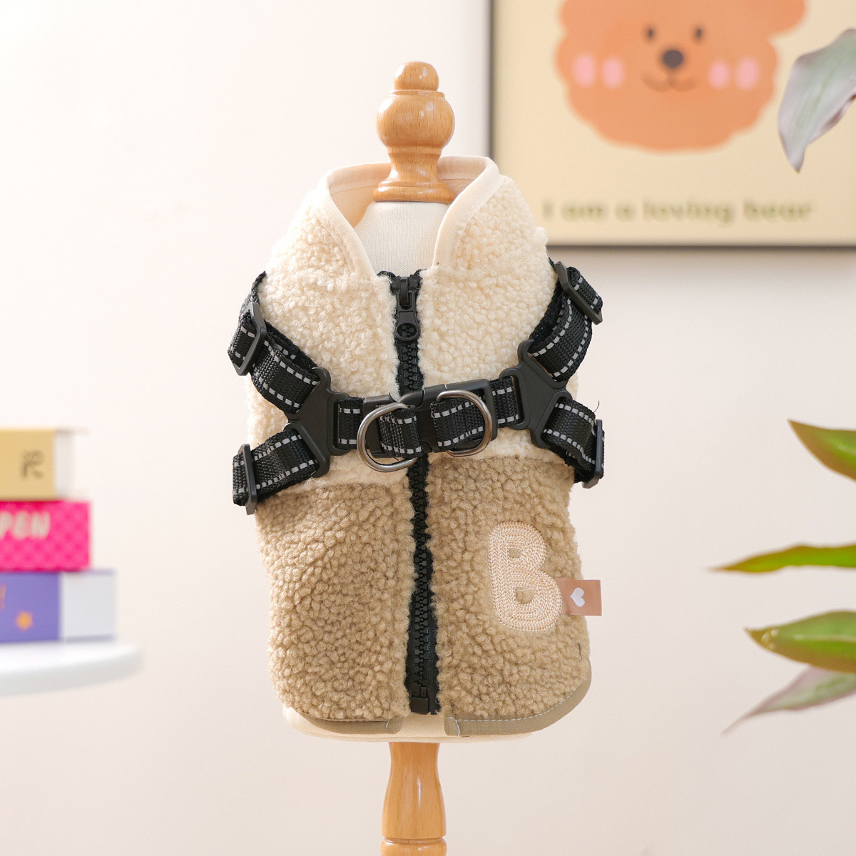 New Spring Pet Vest - Coffee Colored, Fleece Padded & Thickened, Stylish Warm Wear for Puppies & Kittens-BELLEPAW