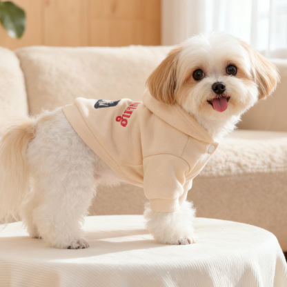 Bellepaw Pet "Introducing Me" Embroidered Fleece Hoodie