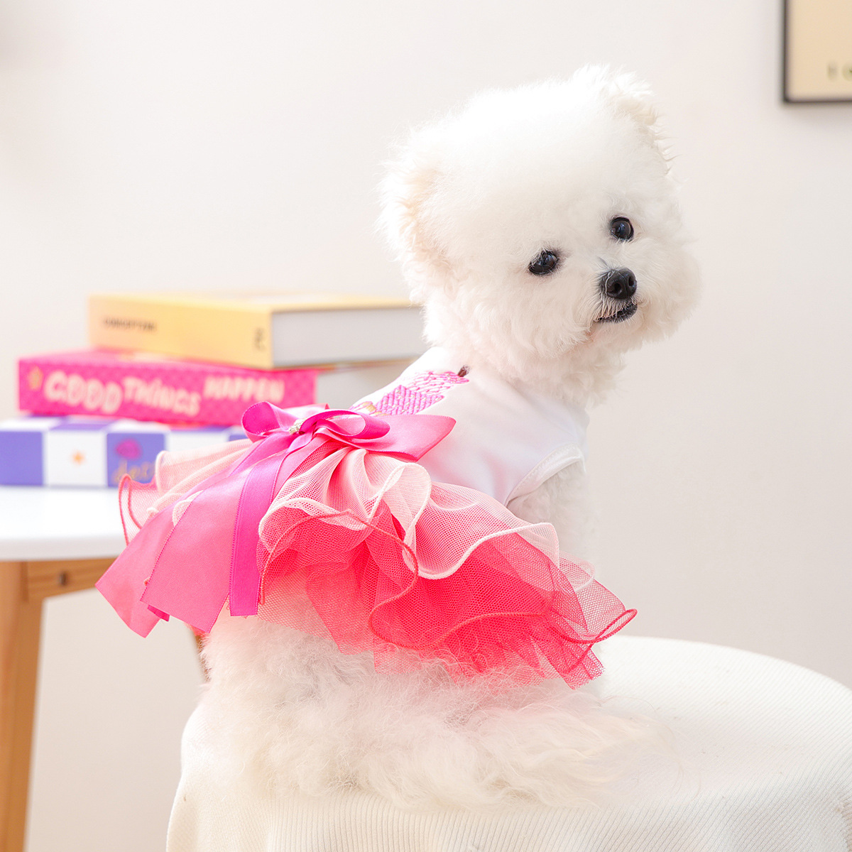 Bellepaw Pet Birthday Sparkle Tutu Dress