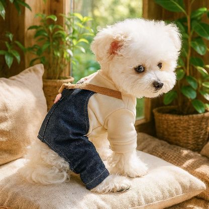 Black Dinosaur Pet Overalls