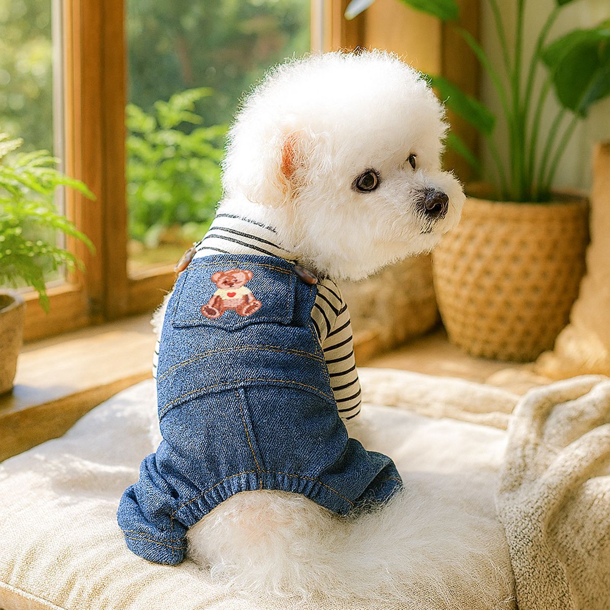 Teddy Bear O-Bubble Pet Overalls