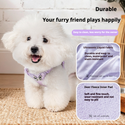 Waterproof Lightweight Dog Harness Leash - No-Pull Vest Set for Outdoor Use