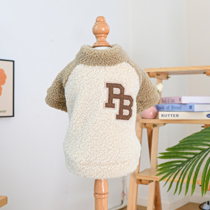 New Spring Pet Vest - Coffee Colored, Fleece Padded & Thickened, Stylish Warm Wear for Puppies & Kittens-BELLEPAW