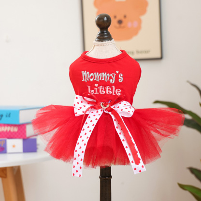 Bellepaw  "Mommy's Little Sweetheart" Valentine Tutu Dress