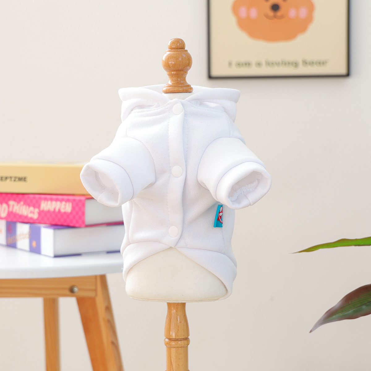 Bellepaw Pet "Peace On Earth" Dove Graphic Fleece Hoodie