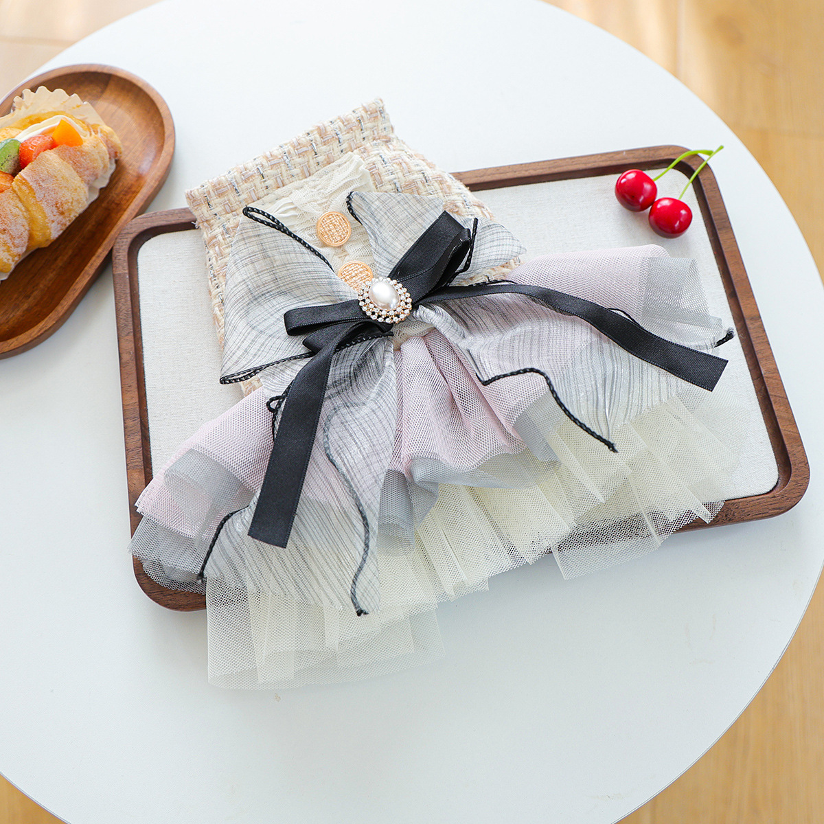 Spring Comfortable Colorful Chic Pet Dress - Blue (For Small Dogs & Cats)