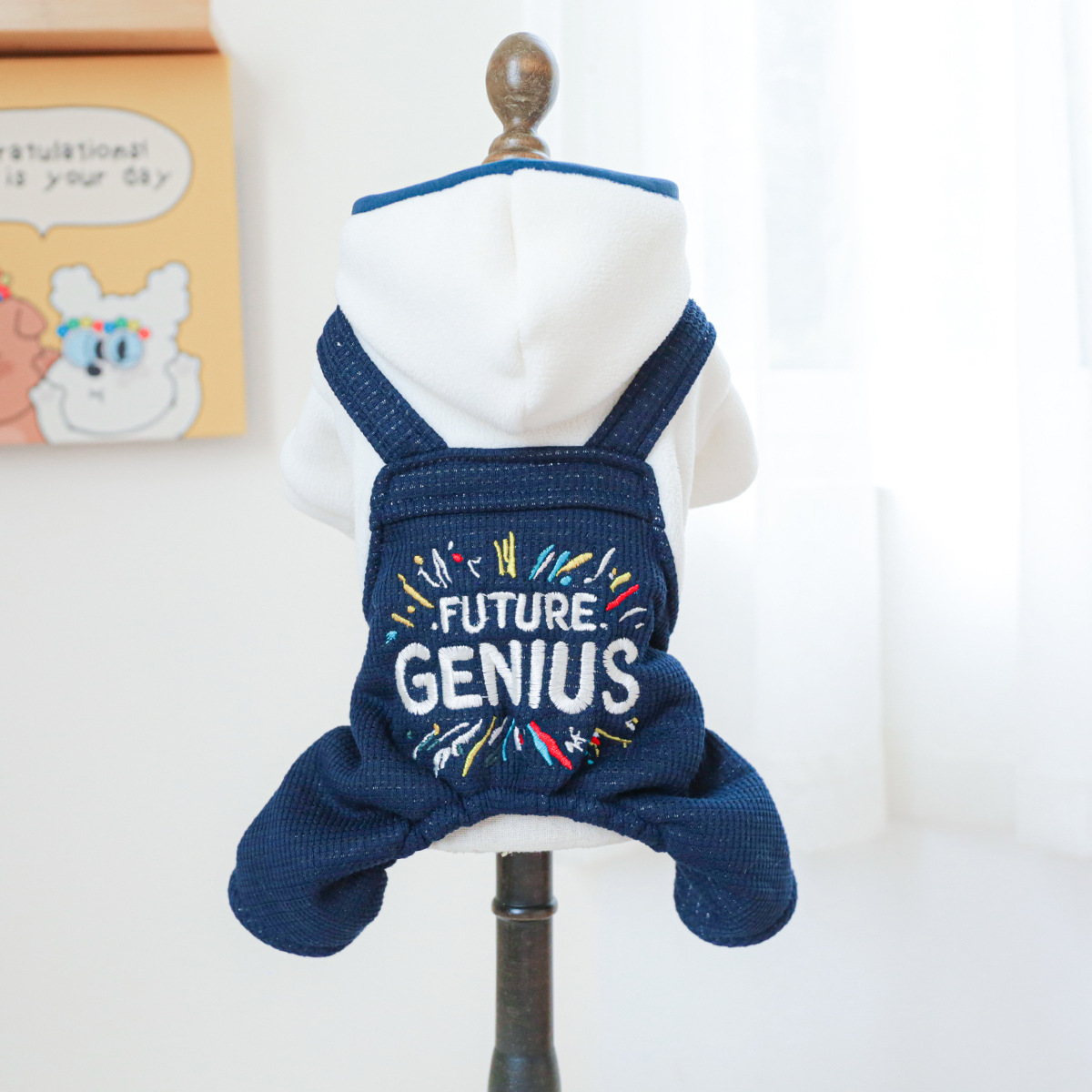 Teddy Bear O-Bubble Pet Overalls