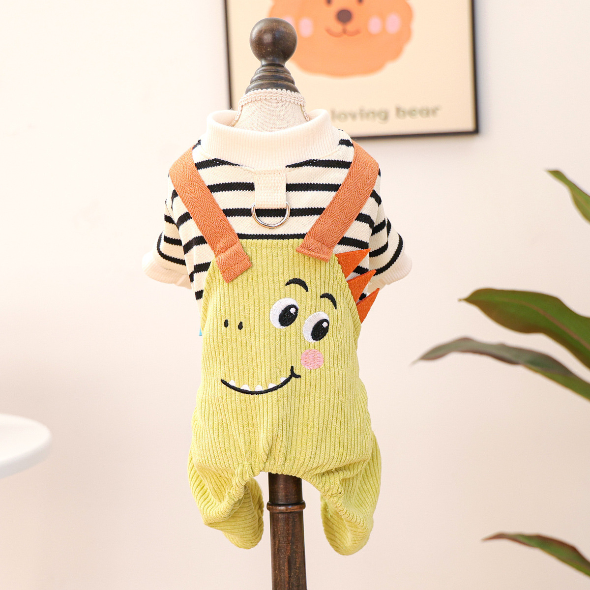 Best Friend Themed Pet Overalls - Fall/Winter Warm Comfortable Wear for Small Dogs, Puppies & Cats