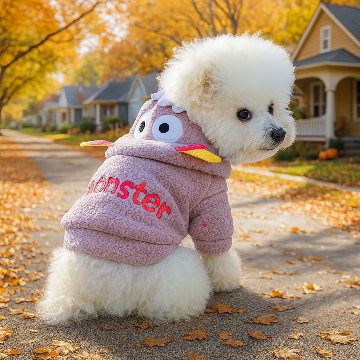 New Winter Pet Vest - Coffee Colored, Fleece Padded & Thickened, Stylish Warm Wear for Puppies & Kittens