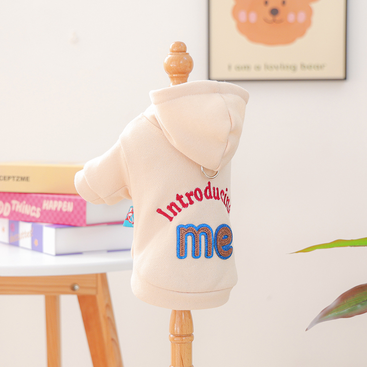Bellepaw Pet "Introducing Me" Embroidered Fleece Hoodie