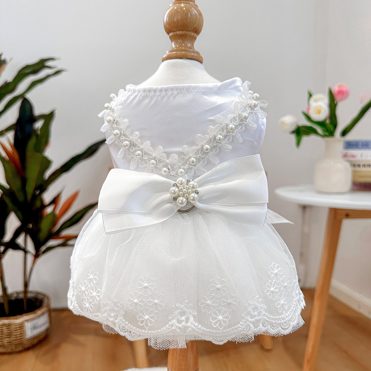 New SS Pet Princess Dress - Bow Accent | For Small & Medium Toy Breeds