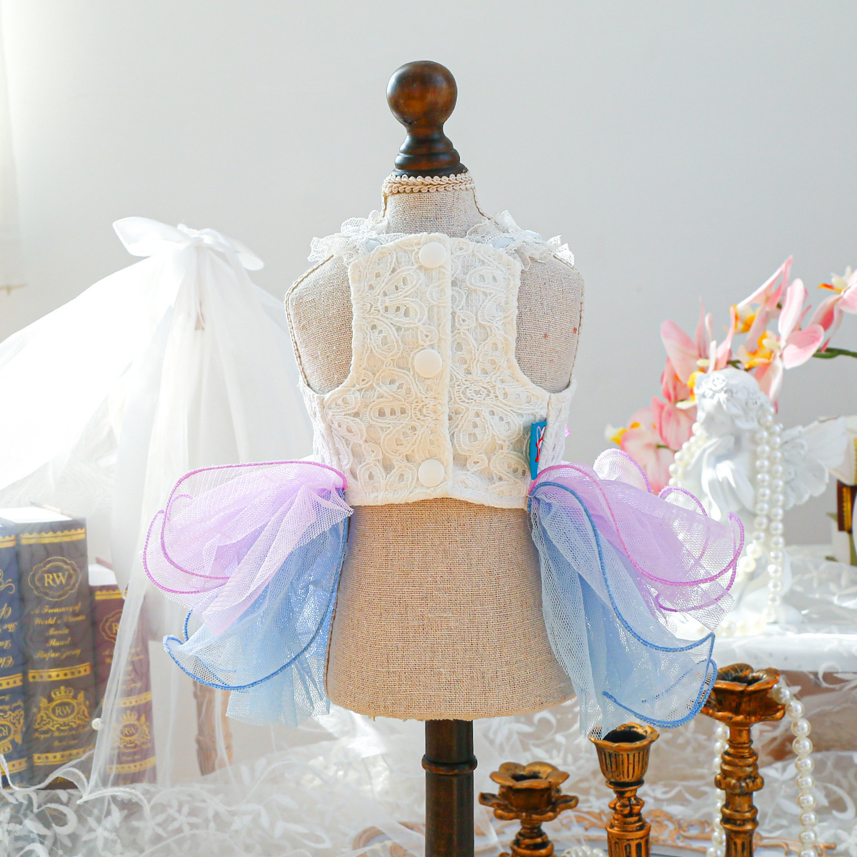 Pet Fall & Winter StellaLou-Inspired Dreamy Tulle Dress for Small Pets