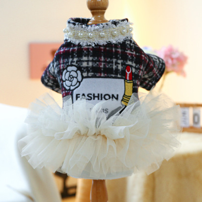 Bellepaw Pet Parisian Tweed Socialite Tutu Dress