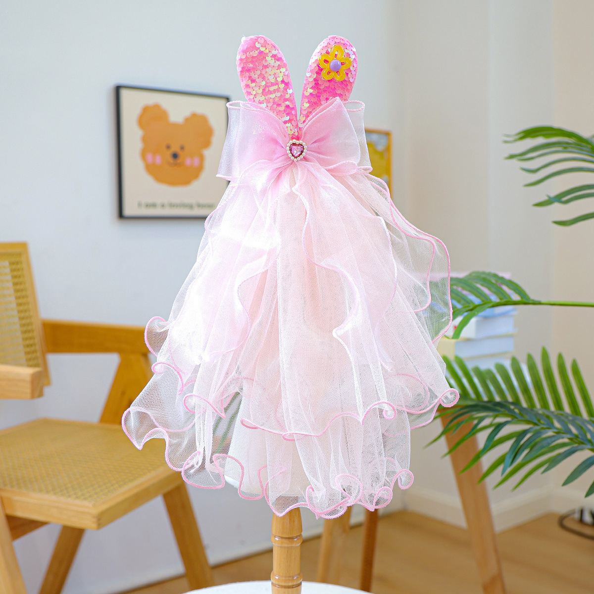 Rabbit Ear Veil - Purple