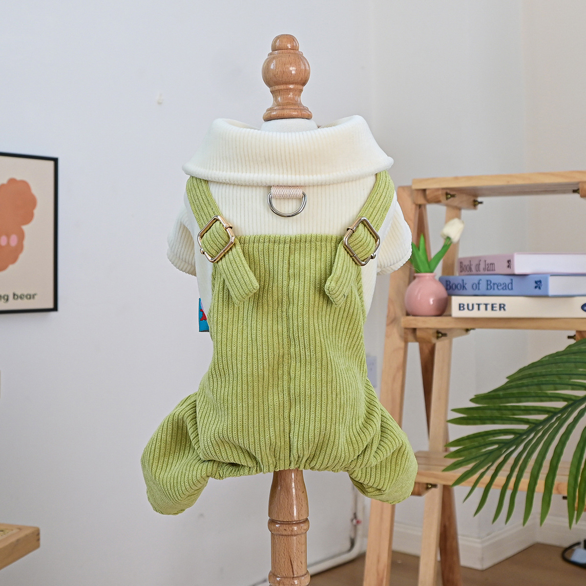 Best Friend Themed Pet Overalls - Fall/Winter Warm Comfortable Wear for Small Dogs, Puppies & Cats