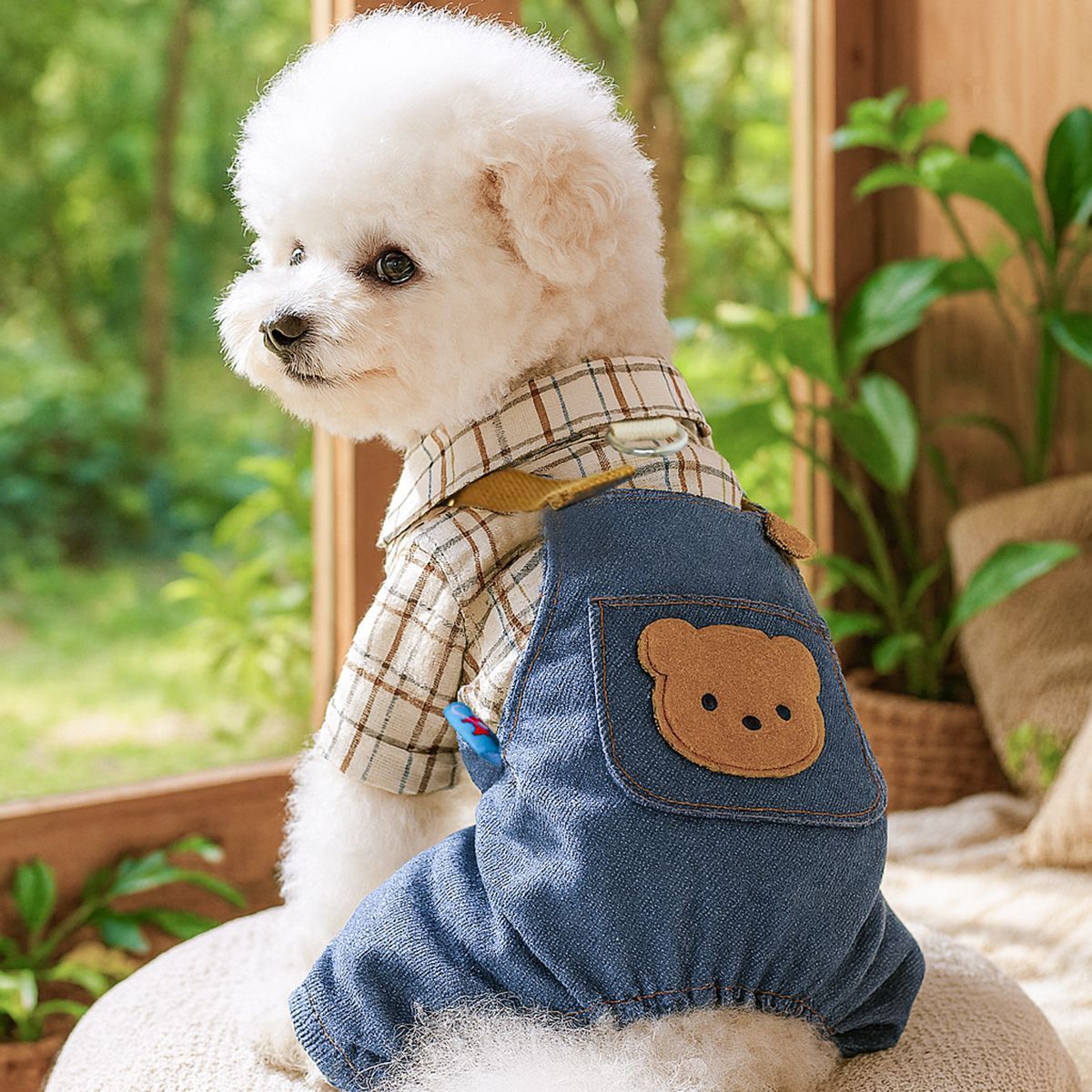 Teddy Bear O-Bubble Pet Overalls