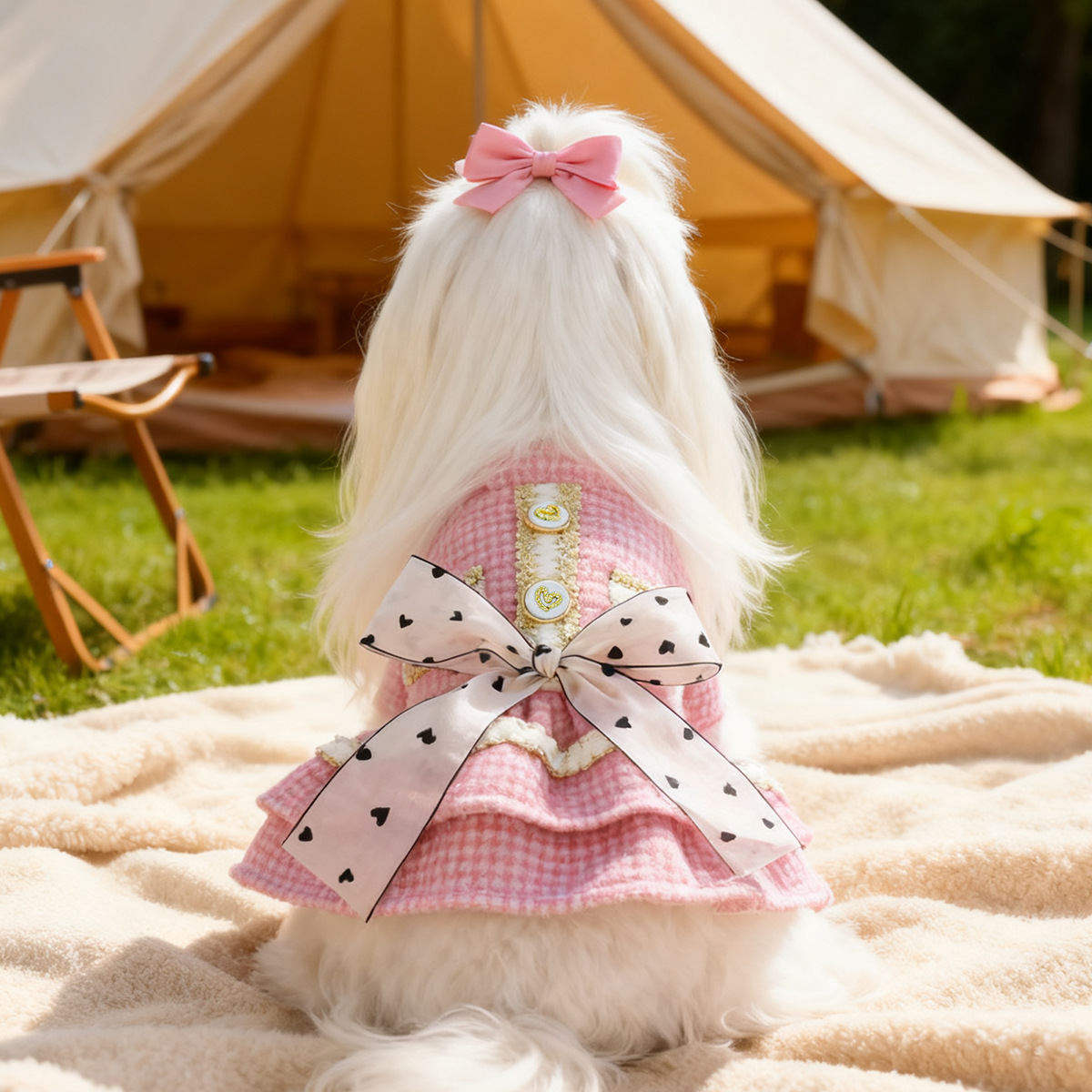 Cute Sweet Princess Dress - Casual Chic Holiday Pet Outfit for Dogs & Cats