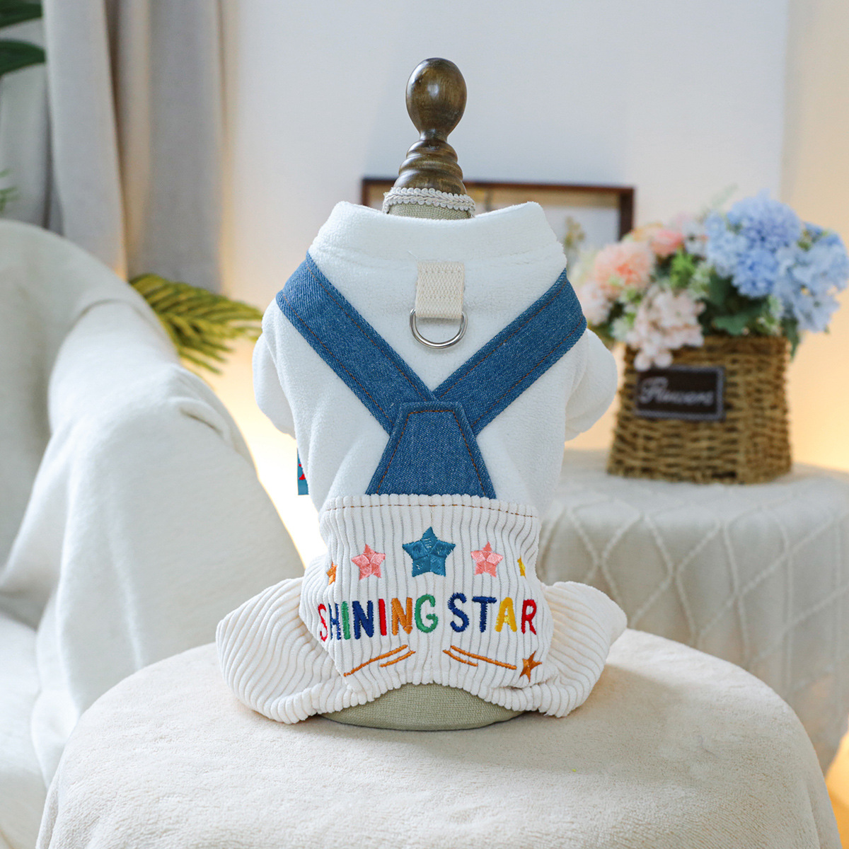 Black Dinosaur Pet Overalls