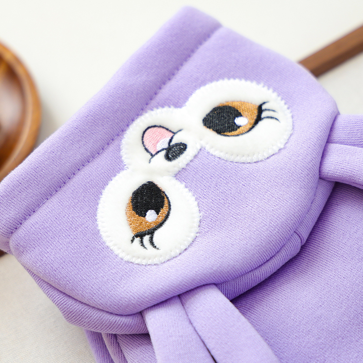 Bellepaw Pet "Bunny Eyes" Pink Fleece Hoodie