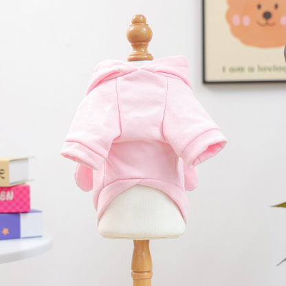 Bellepaw Pet "Bunny Eyes" Pink Fleece Hoodie