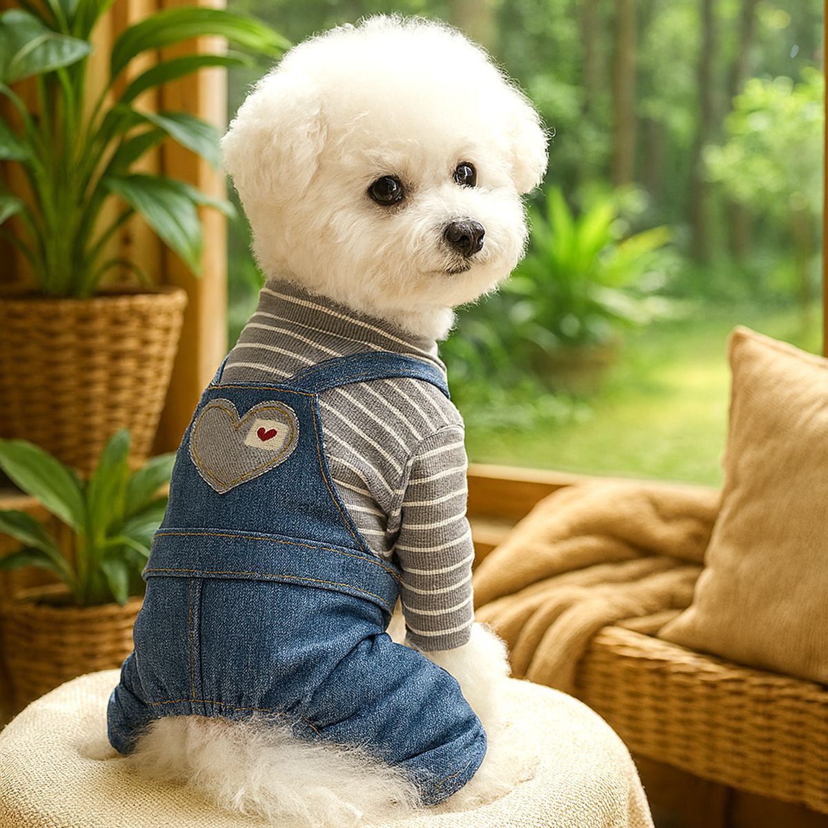 Teddy Bear O-Bubble Pet Overalls