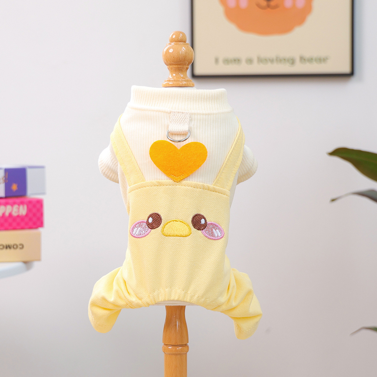 Best Friend Themed Pet Overalls - Fall/Winter Warm Comfortable Wear for Small Dogs, Puppies & Cats