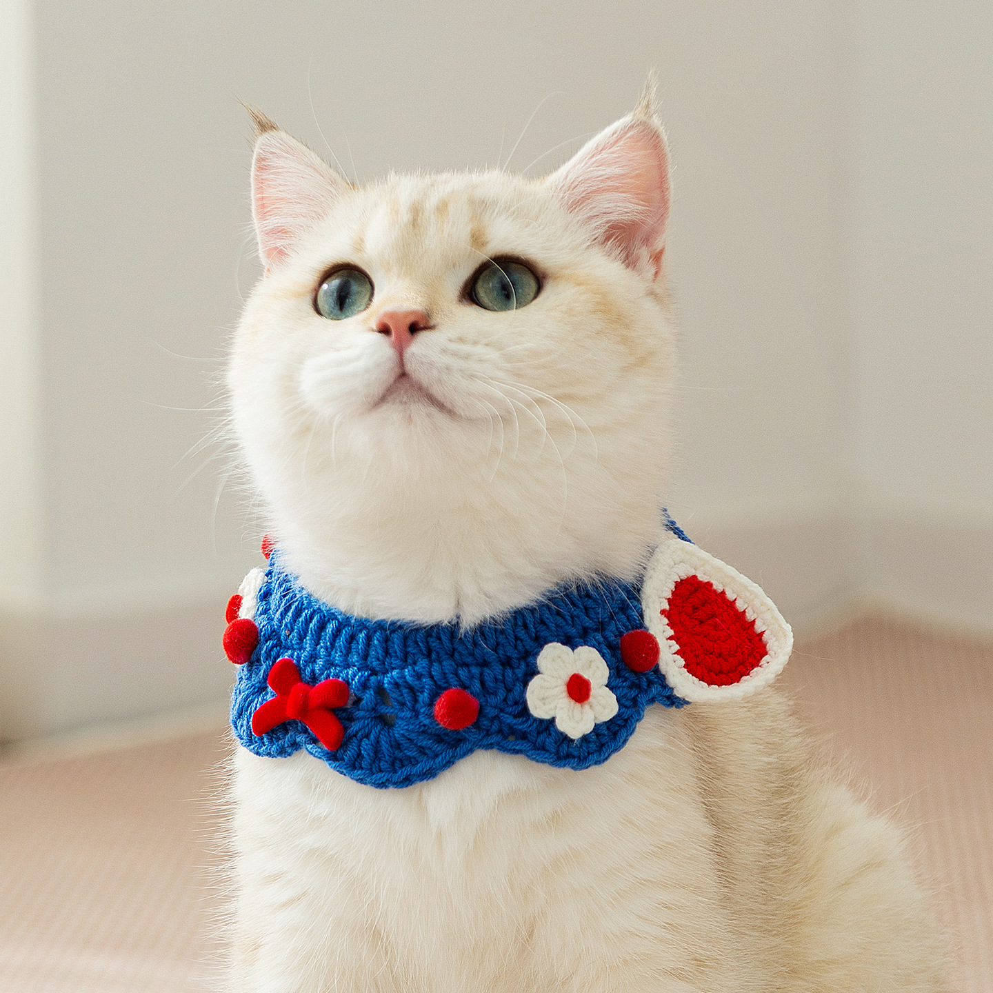 Cute Pet Collar & Scarf - Hand-Knitted Necklace Accessories for Cats & Small Dogs-Aimyel